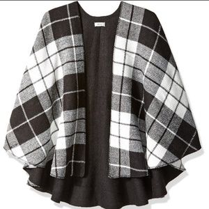 Plaid Ruana - Black - Nine West